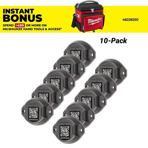 Milwaukee ONEBATM-10 10-Pack ONE-KEY TICK Bluetooth Tracking Tags