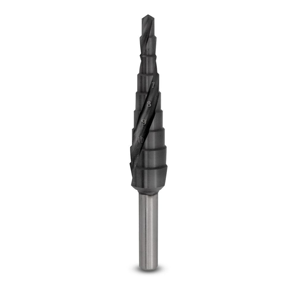 Makita P-69967 4mm - 12mm HSS-Co TiN Spiral 9 Step Drill Bit – image 1
