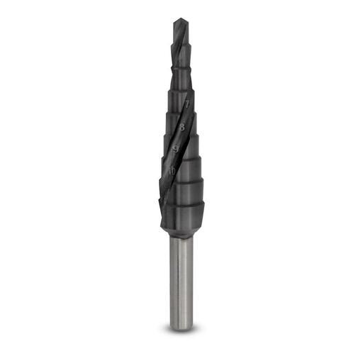 Makita P-69967 4mm - 12mm HSS-Co TiN Spiral 9 Step Drill Bit