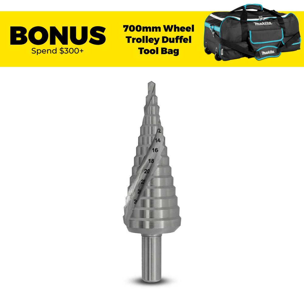 Makita step drill discount bit