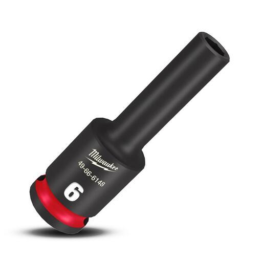 Milwaukee 49666148 6mm 3/8" Drive Shockwave Metric Deep 6 Point Impact Socket – image 4