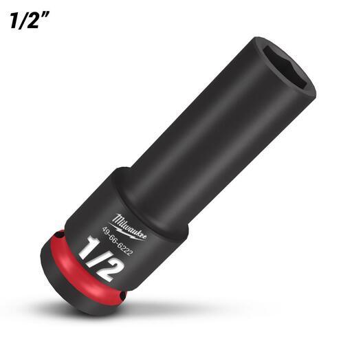 Milwaukee 49666222 1/2" Drive 1/2" SAE Shockwave 6 Point Deep Impact Socket – image 2