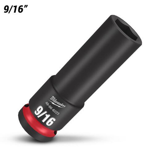 Milwaukee 49666223 1/2" Drive 9/16" SAE Shockwave 6 Point Deep Impact Socket – image 2