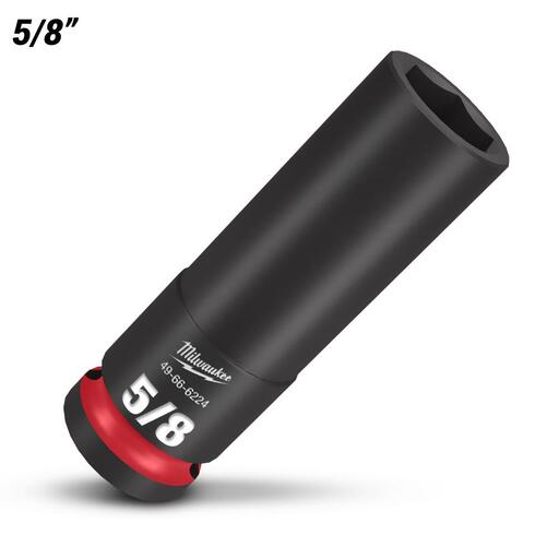 Milwaukee 49666224 1/2" Drive 5/8" SAE Shockwave 6 Point Deep Impact Socket – image 2