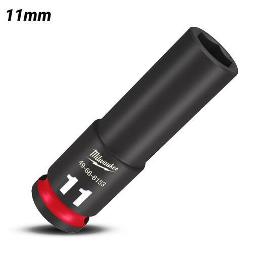 Milwaukee 49666153 11mm 3/8" Drive Shockwave Metric Deep 6 Point Impact Socket – image 2