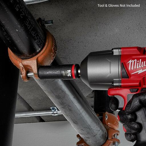 Milwaukee 49666226 1/2" Drive 3/4" SAE Shockwave 6 Point Deep Impact Socket – image 5
