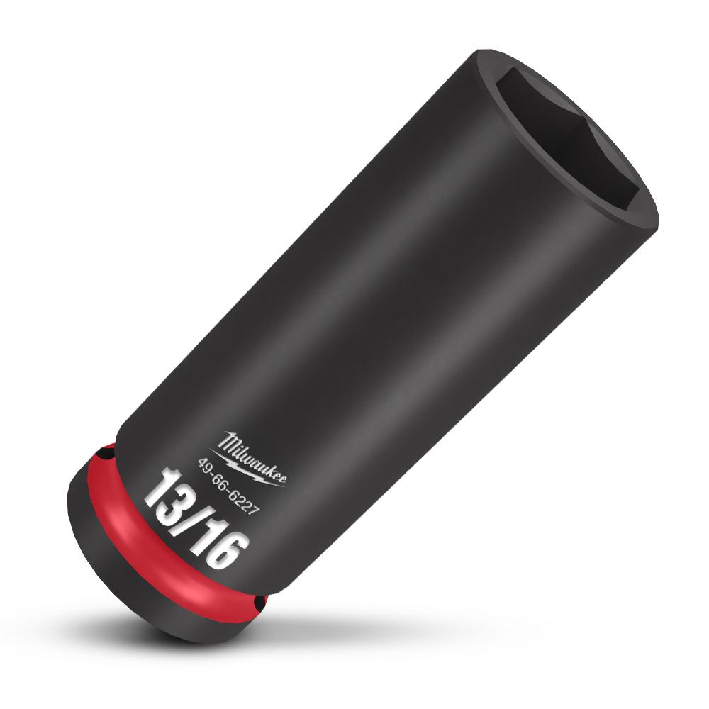 Milwaukee 49666227 1/2" Drive 13/16" SAE Shockwave 6 Point Deep Impact Socket – image 4