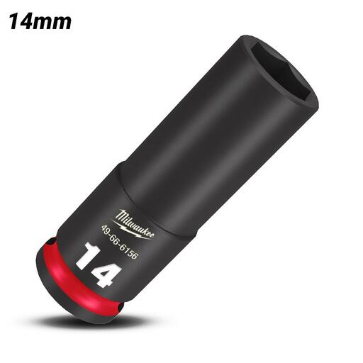 Milwaukee 49666156 14mm 3/8" Drive Shockwave Metric Deep 6 Point Impact Socket – image 2