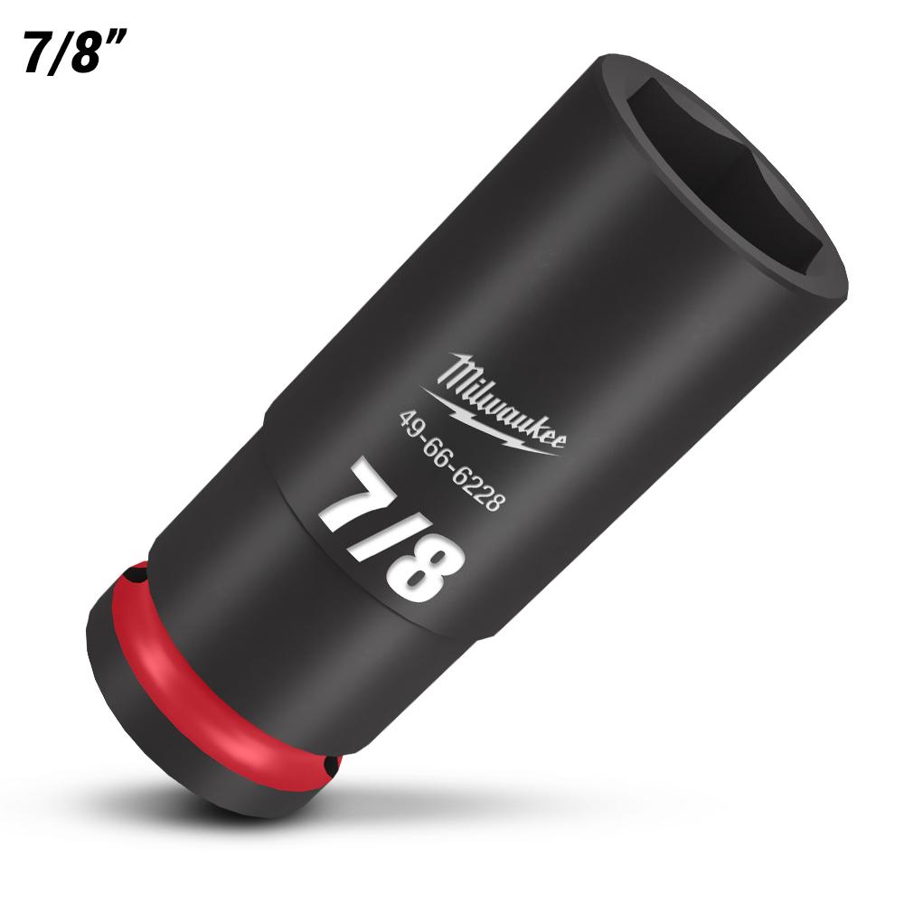Milwaukee 49666228 1/2" Drive 7/8" SAE Shockwave 6 Point Deep Impact Socket – image 2