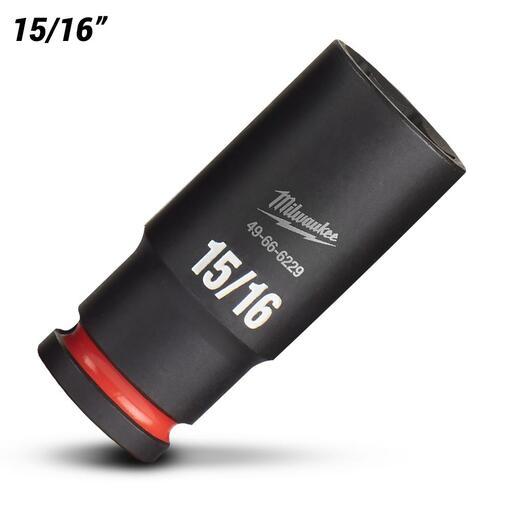 Milwaukee 49666229 1/2" Drive 15/16" SAE Shockwave 6 Point Deep Impact Socket – image 2