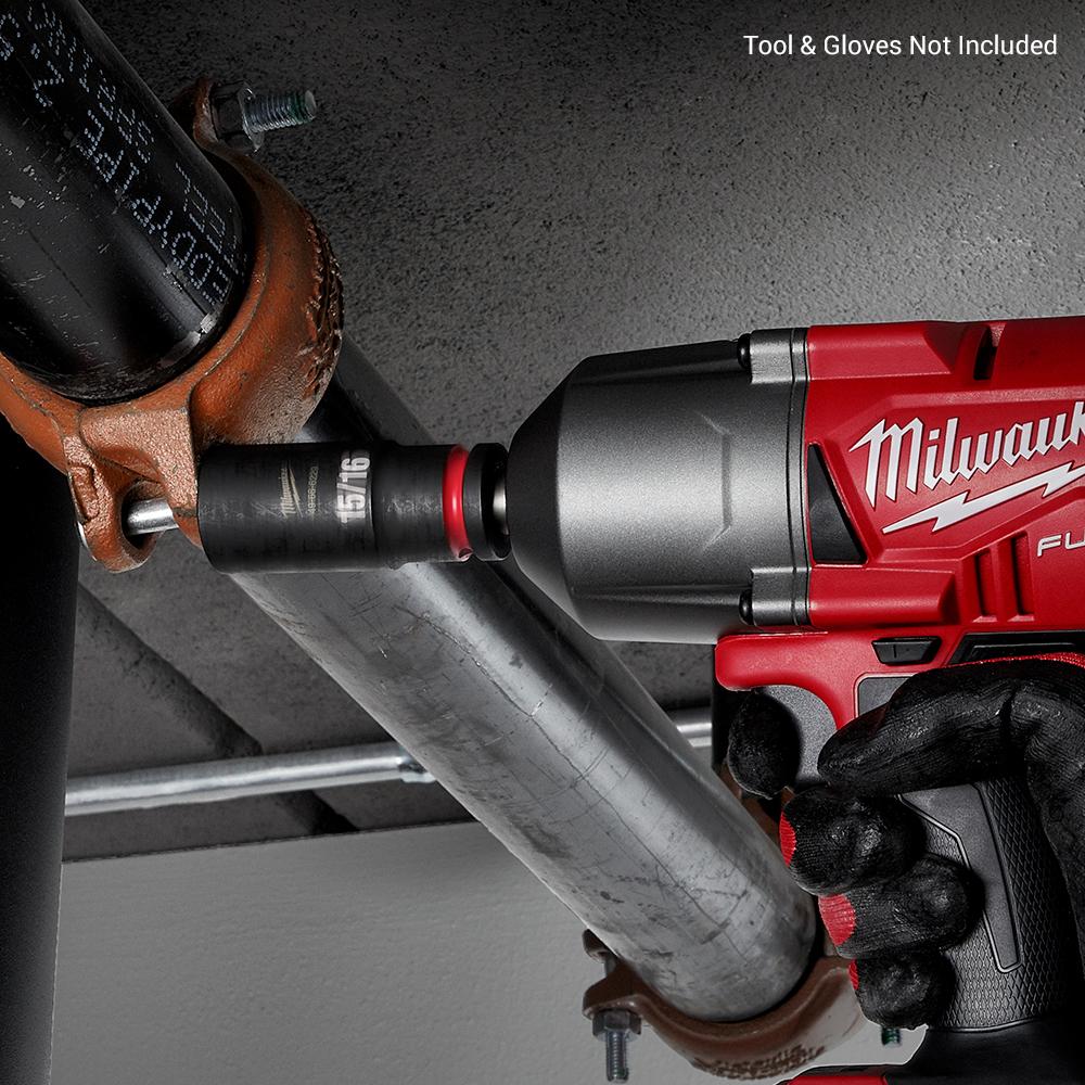 Milwaukee 49666229 1/2" Drive 15/16" SAE Shockwave 6 Point Deep Impact Socket – image 5