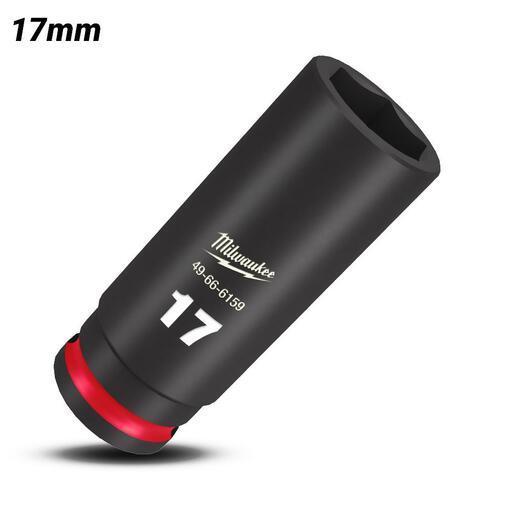 Milwaukee 49666159 17mm 3/8" Drive Shockwave Metric Deep 6 Point Impact Socket – image 2