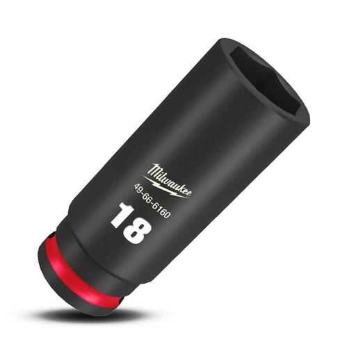 Milwaukee 49666160 18mm 3/8" Drive Shockwave Metric Deep 6 Point Impact Socket – image 4