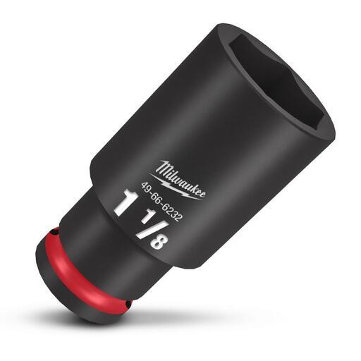 Milwaukee 49666232 1/2" Drive 1-1/8" SAE Shockwave 6 Point Deep Impact Socket – image 4