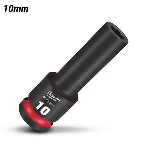Milwaukee 49666271 1/2" Drive 10mm Metric Shockwave 6 Point Deep Impact Socket – image 2