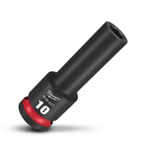 Milwaukee 49666271 1/2" Drive 10mm Metric Shockwave 6 Point Deep Impact Socket – image 4
