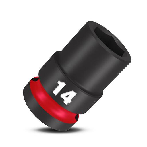 Milwaukee 49666246 14mm 1/2" Drive Shockwave Metric Standard 6 Point Impact Socket – image 4