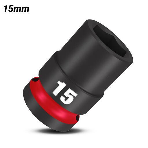 Milwaukee 49666247 15mm 1/2" Drive Shockwave Metric Standard 6 Point Impact Socket – image 2