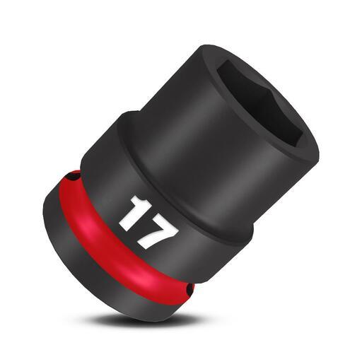 Milwaukee 49666249 17mm 1/2" Drive Shockwave Metric Standard 6 Point Impact Socket – image 4