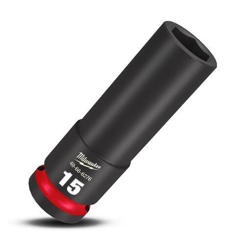 Milwaukee 49666276 1/2" Drive 15mm Metric Shockwave 6 Point Deep Impact Socket – image 4