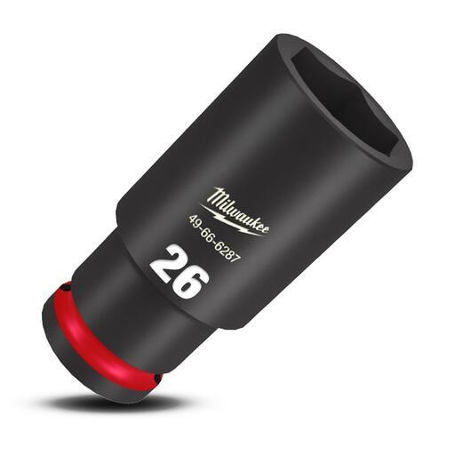 Milwaukee 49666287 1/2" Drive 26mm Metric Shockwave 6 Point Deep Impact Socket – image 4