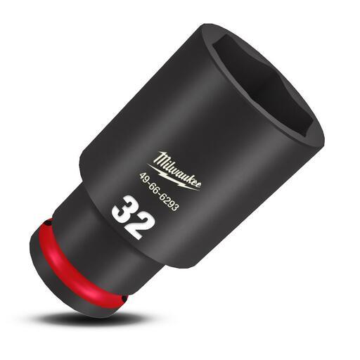 Milwaukee 49666293 1/2" Drive 32mm Metric Shockwave 6 Point Deep Impact Socket – image 4