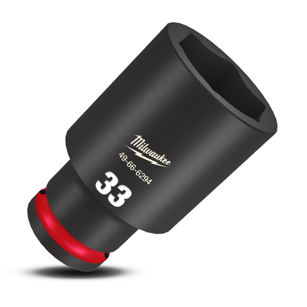 Milwaukee 49666294 1/2" Drive 33mm Metric Shockwave 6 Point Deep Impact Socket – image 4