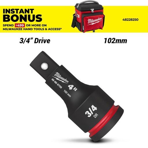 Milwaukee 49666709 3/4" Drive 102mm (4") Shockwave Impact Socket Extension