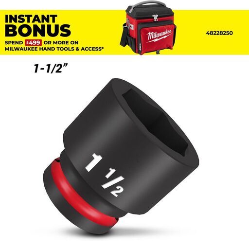 Milwaukee 49666315 3/4" Drive 1-1/2" SAE Shockwave Impact Socket