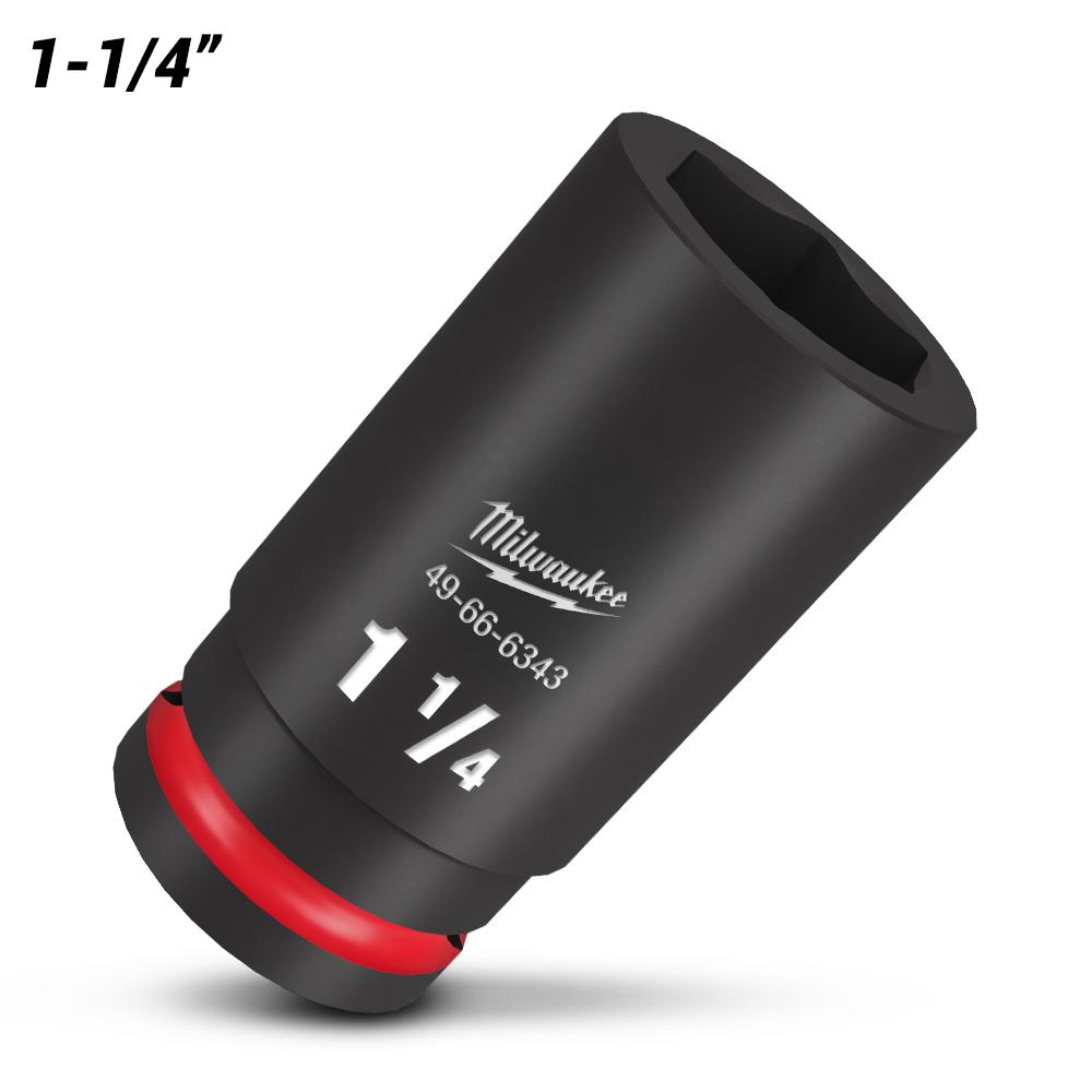 Milwaukee 49666343 3/4" Drive 1-1/4" SAE Shockwave Deep 6 Point Impact Socket – image 2
