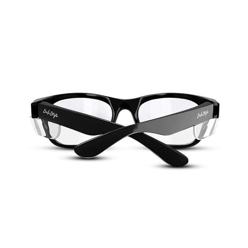 SafeStyle CBC100 UV400 Classics Black Frame Clear Lens Safety Glasses – image 5