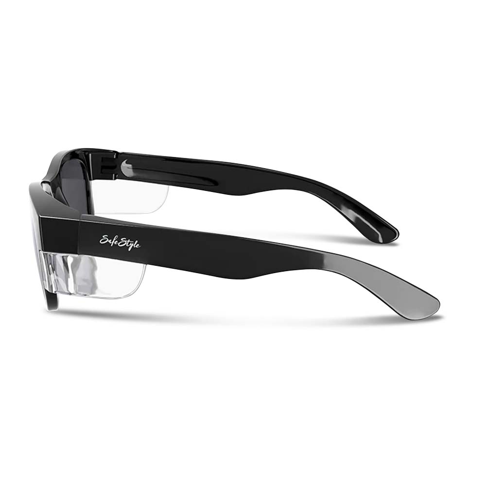 SafeStyle CBT100 UV400 Classics Black Frame Tinted Lens Safety Glasses – image 4
