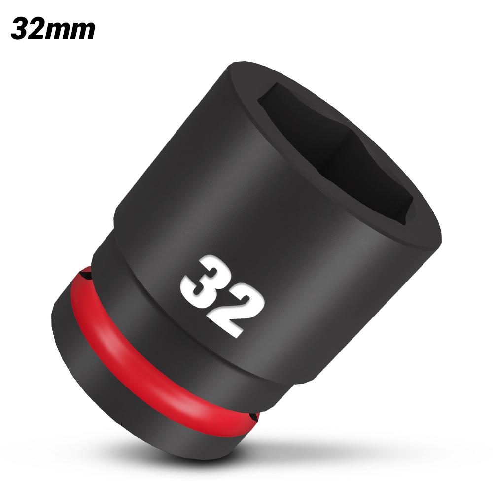 Milwaukee 49666370 3/4" Drive 32mm Metric Shockwave 6 Point Impact Socket – image 2