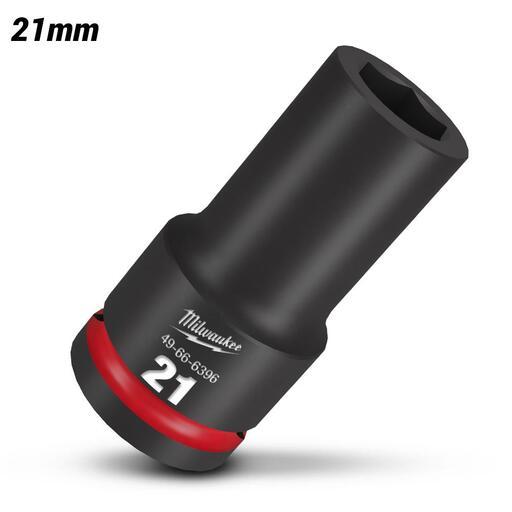 Milwaukee 49666396 3/4" Drive 21mm Metric Shockwave Deep 6 Point Impact Socket – image 2