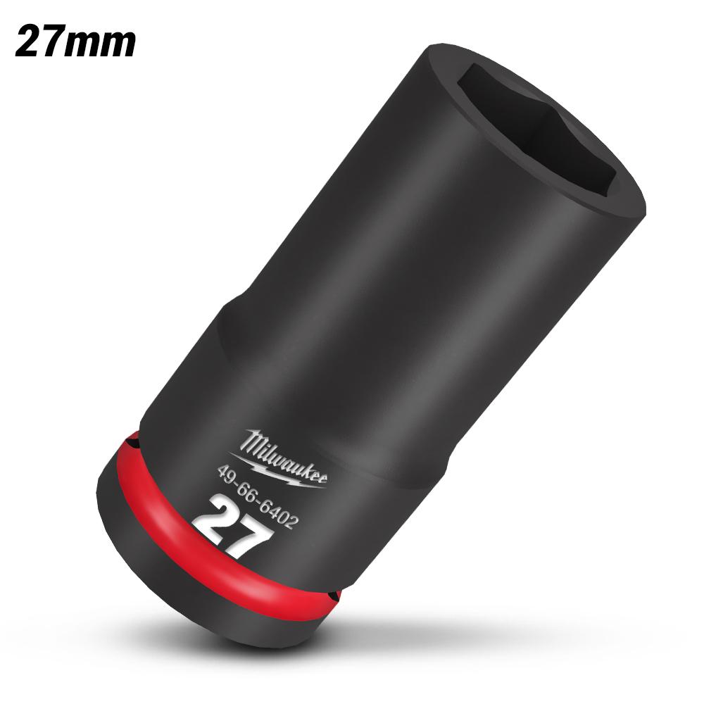 Milwaukee 49666402 3/4" Drive 27mm Metric Shockwave Deep 6 Point Impact Socket – image 2