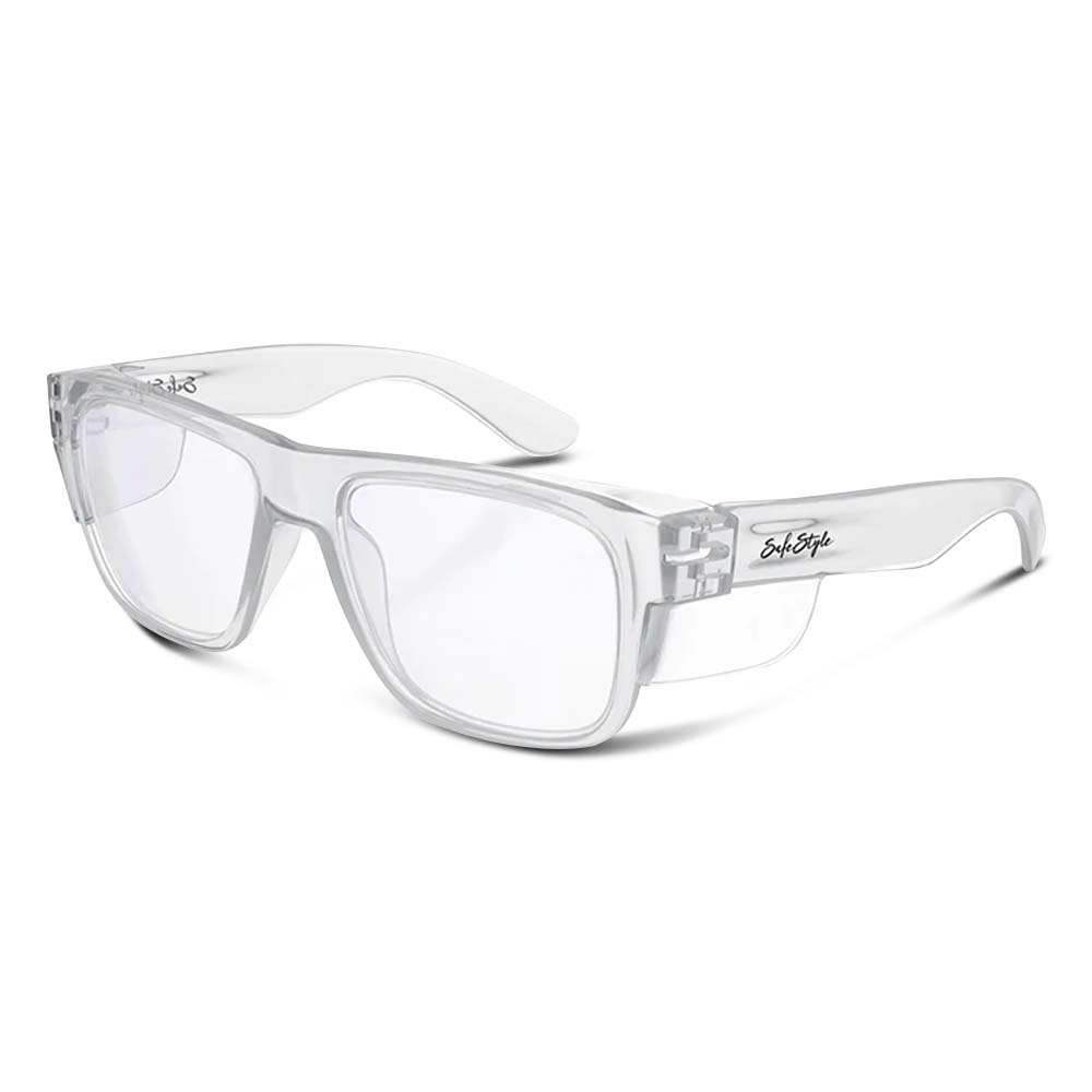 SafeStyle FCC100 UV400 Fusion Clear Frame Clear Lens – image 1