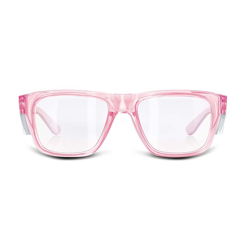 SafeStyle FPC100 UV400 Fusions Pink Frame Clear Lens – image 3