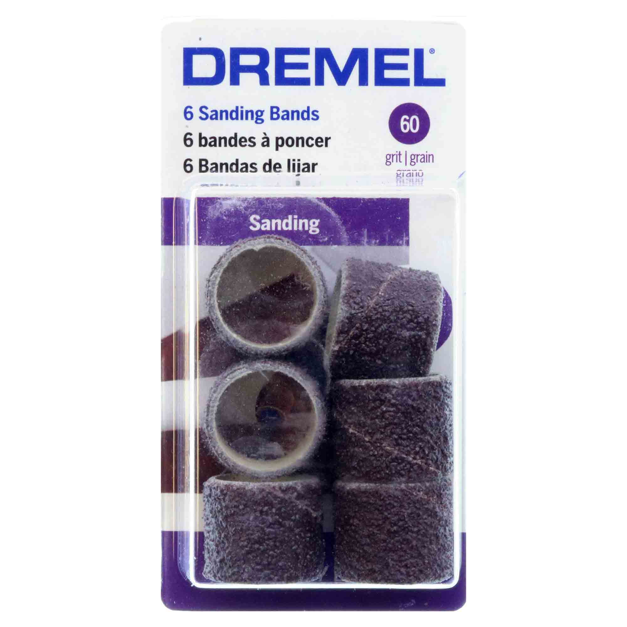 Dremel 5000408 (2.615.000.408)  6-Pack 13mm 60 Grit Sanding Bands – image 3