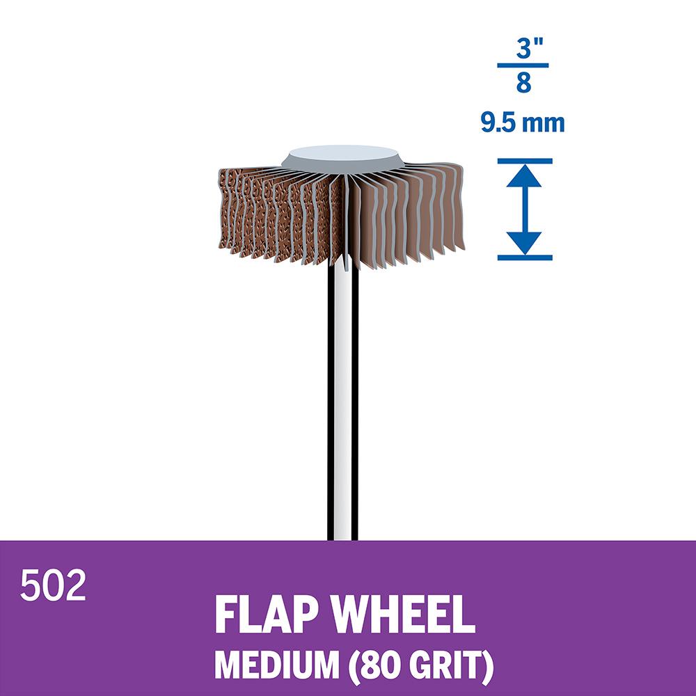 Dremel 5000502 (2.615.000.502) 26.6mm 80 Grit Flapwheel – image 5