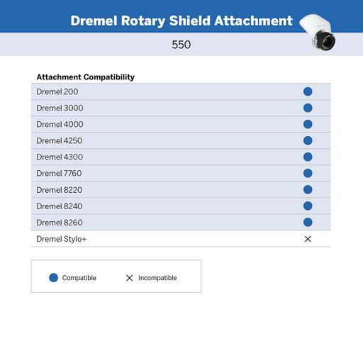 Dremel A550 (2.615.A55.0AB) Rotary Shield Attachment – image 5