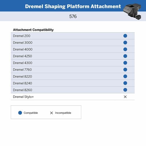 Dremel A576 (2.615.A57.6AA) Shaping Platform Attachment Kit – image 6