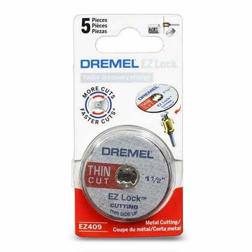 Dremel EZ409 (2.615.E40.9AC) 5-Pack 38mm (1.5") EZ Lock Thin Cut Off Wheel – image 6