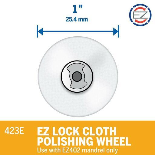 Dremel 423E (2.615.E42.3AC) 25.4mm EZ Lock Polishing Cloth Wheel – image 4