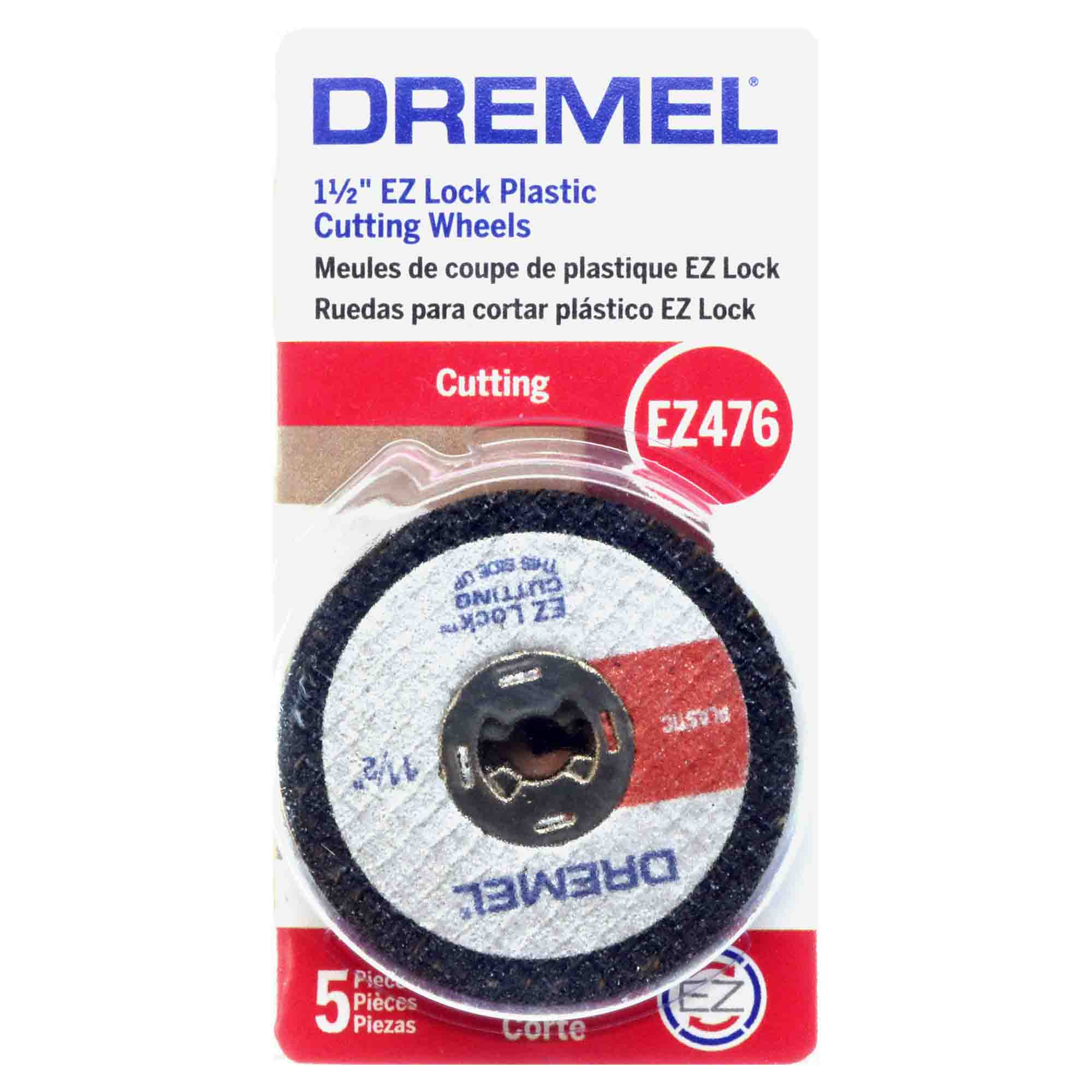 Dremel EZ476 (2.615.E47.6AE) 5-Pack 38mm EZ Lock Plastic Cut Off Wheel – image 3