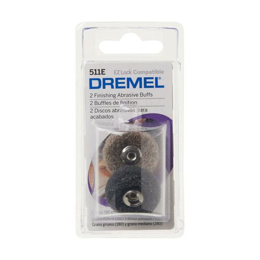 Dremel 511E (2.615.E51.1AA) EZ Lock 180 & 280 Grit Abrasive Buff Wheels – image 2