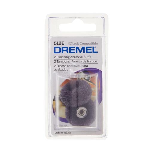 Dremel 512E (2.615.E51.2AC) 2-Pack 24mm 320 Grit EZ SpeedClic Finishing Abrasive Buffs – image 2