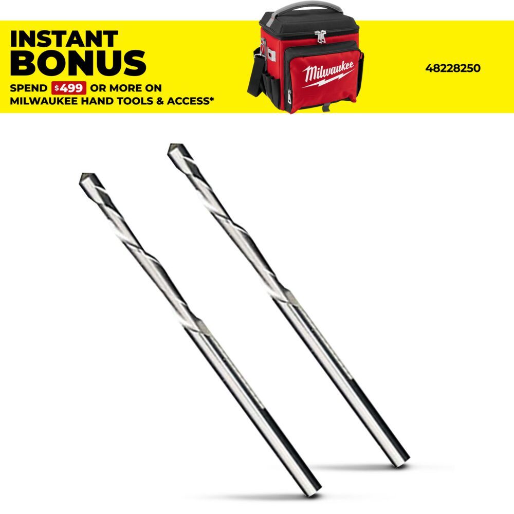 Milwaukee 48382020 2-Pack 3.2mm (1/8") Drywall Cutting Drill Bit suits M18BCT-0 – image 1