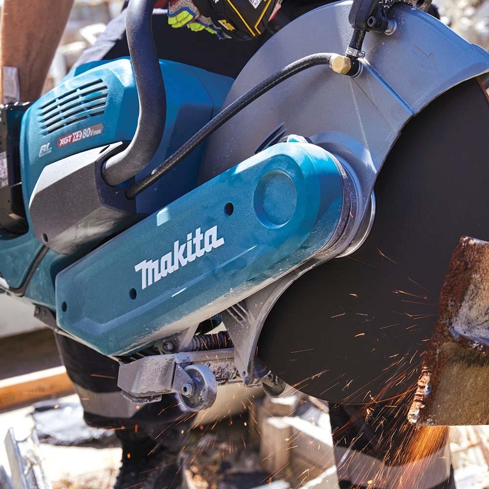 Makita CE001GL203+ZCSKB350 80V (40V x 2) Li-ion Cordless Brushless 355mm (14") Power Cut Concrete Saw Combo Kit with Diamond Zenesis Blade – image 8