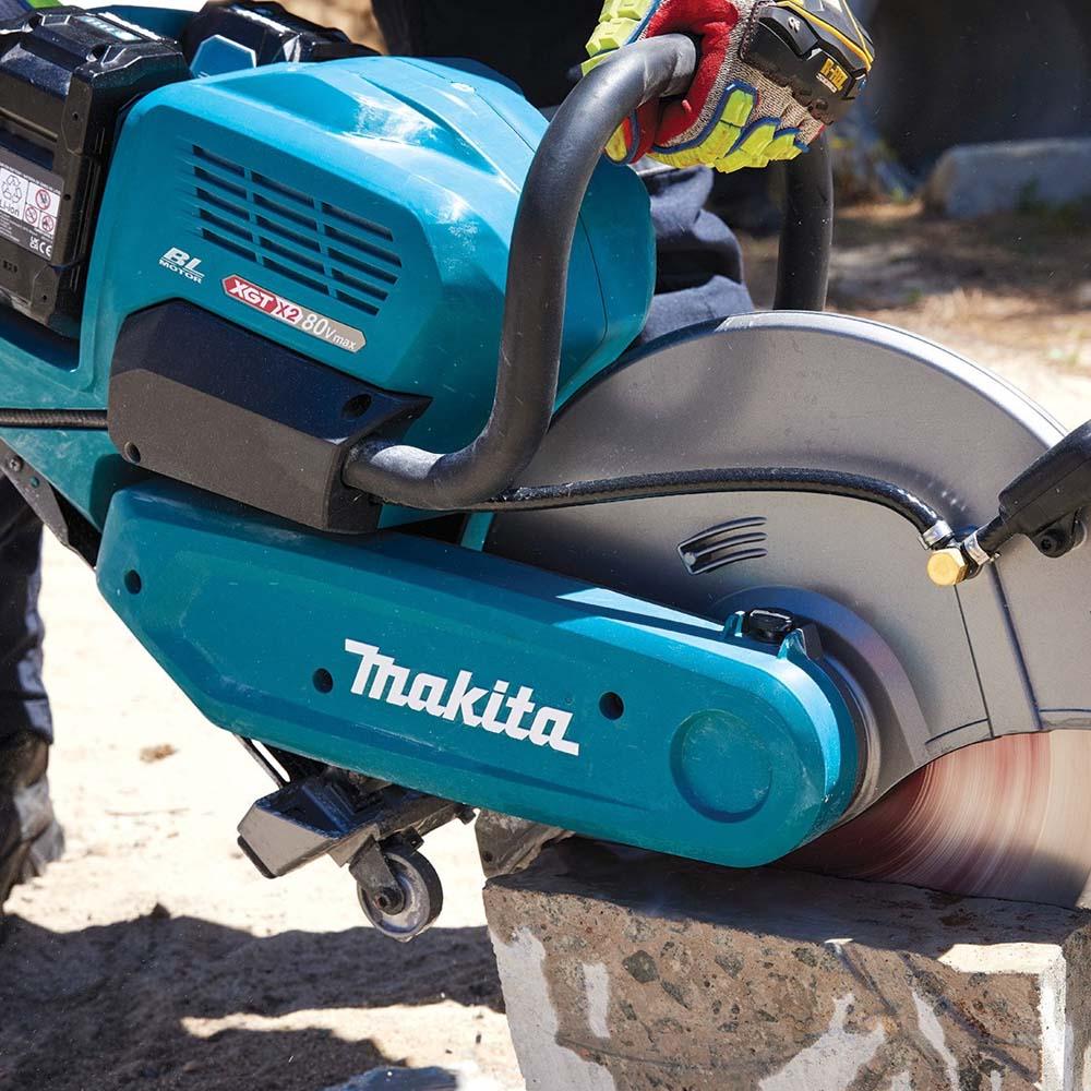 Makita CE001GL203+ZCSKB350 80V (40V x 2) Li-ion Cordless Brushless 355mm (14") Power Cut Concrete Saw Combo Kit with Diamond Zenesis Blade – image 5