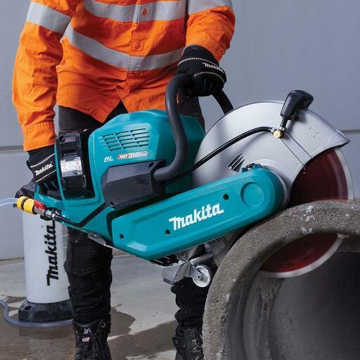 Makita CE001GL203+ZCSKB350 80V (40V x 2) Li-ion Cordless Brushless 355mm (14") Power Cut Concrete Saw Combo Kit with Diamond Zenesis Blade – image 3